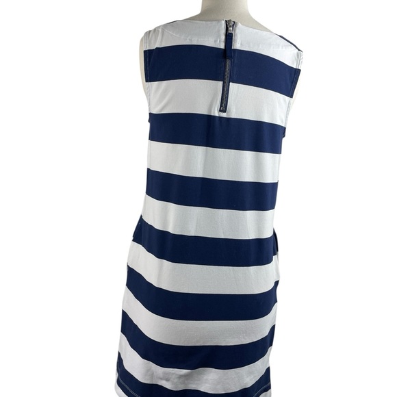 Vineyard Vines Navy and White Striped Sleeveless Cotton Dress, Size S - Picture 2 of 9